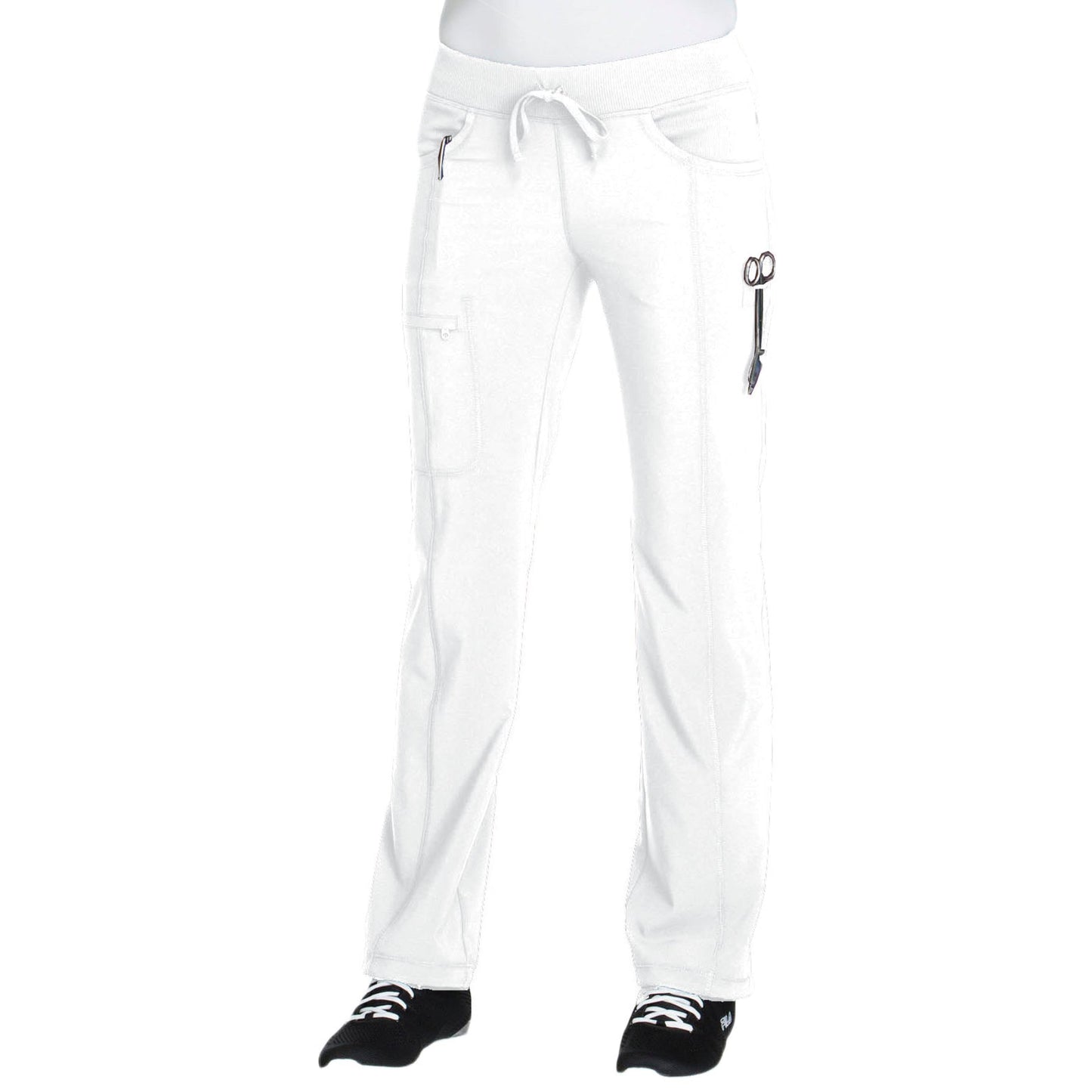 Cherokee Scrubs Pants Cherokee Infinity Drawstring Pant White