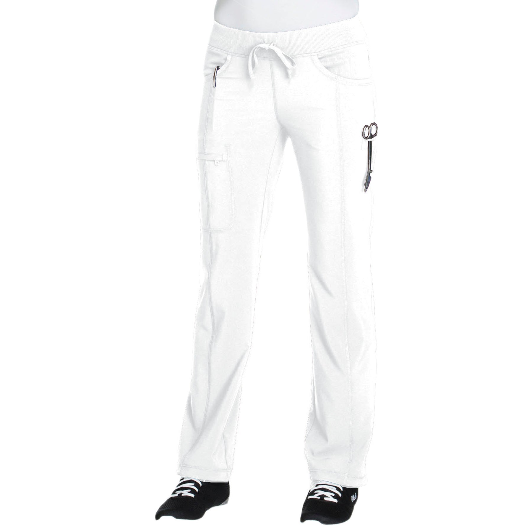 Cherokee Scrubs Pants Cherokee Infinity Drawstring Pant White