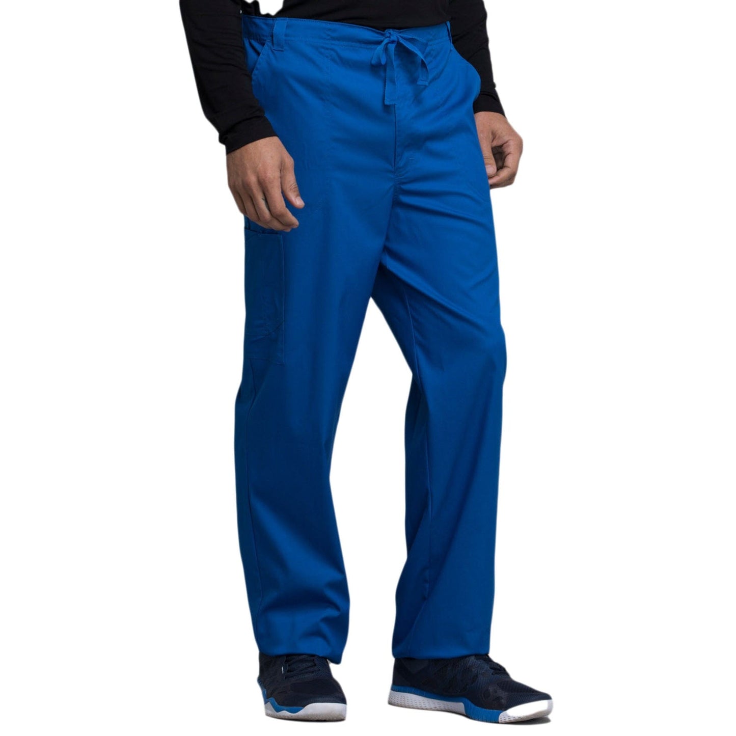 Cherokee Luxe 1022 Scrubs Pants Men's Fly Front Drawstring Ceil Blue XL 2
