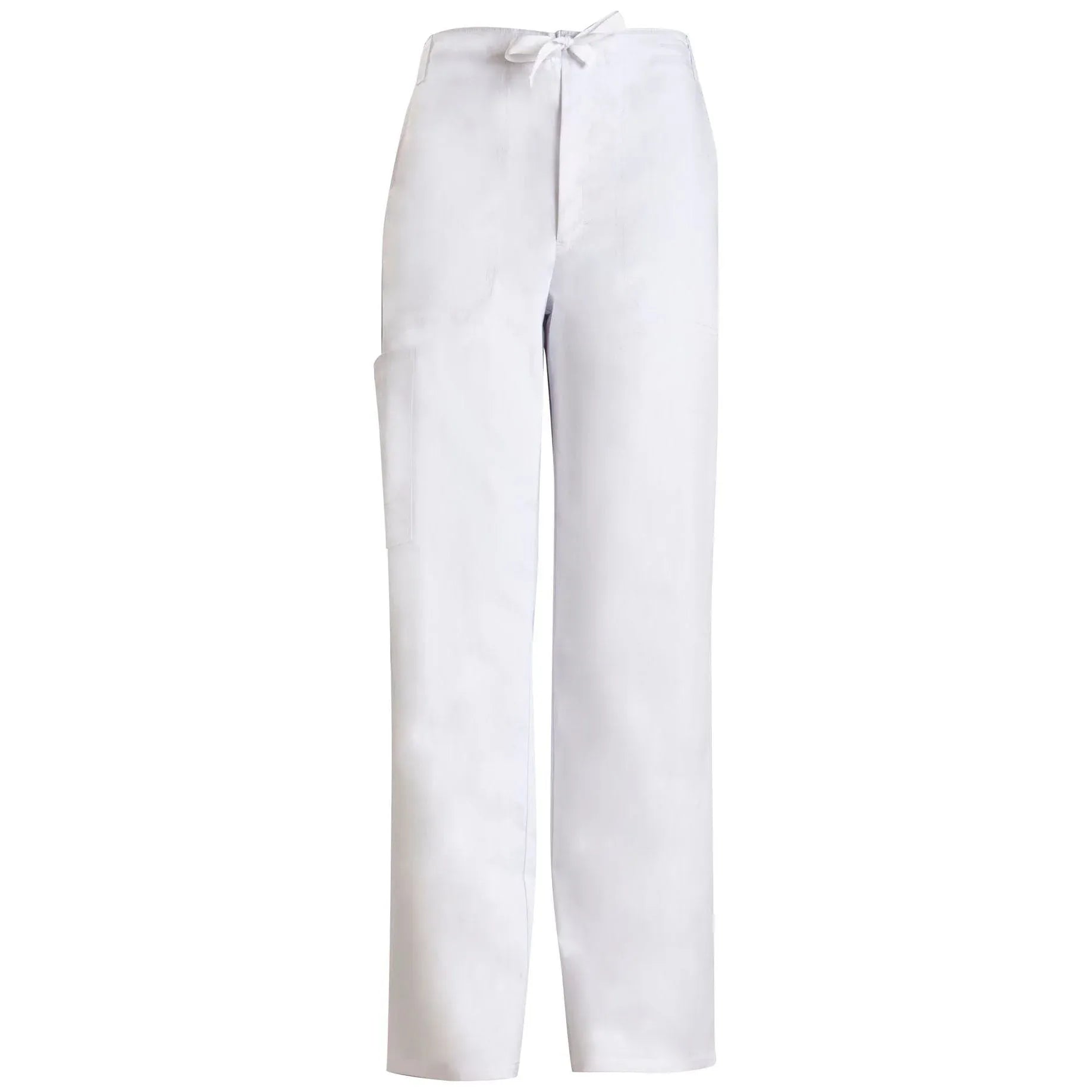 Cherokee Scrubs Pants L / Regular Length Cherokee Luxe 1022 Scrubs Pants Mens Fly Front Drawstring White