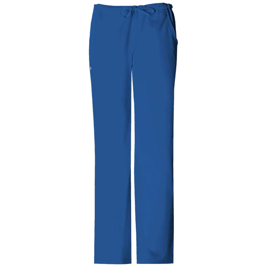 Cherokee Scrubs Pants XXS / Regular Cherokee Luxe 1066 Scrubs Pants Womens Low Rise Straight Leg Drawstring Royal