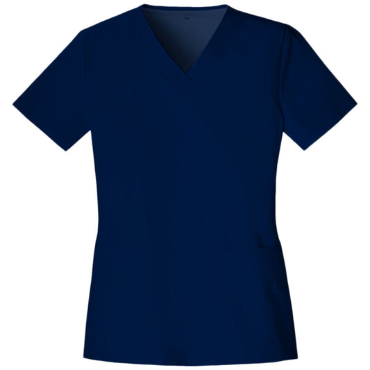 Cherokee Scrubs Top L Cherokee Luxe 1845 Scrubs Top Womens V-Neck Navy