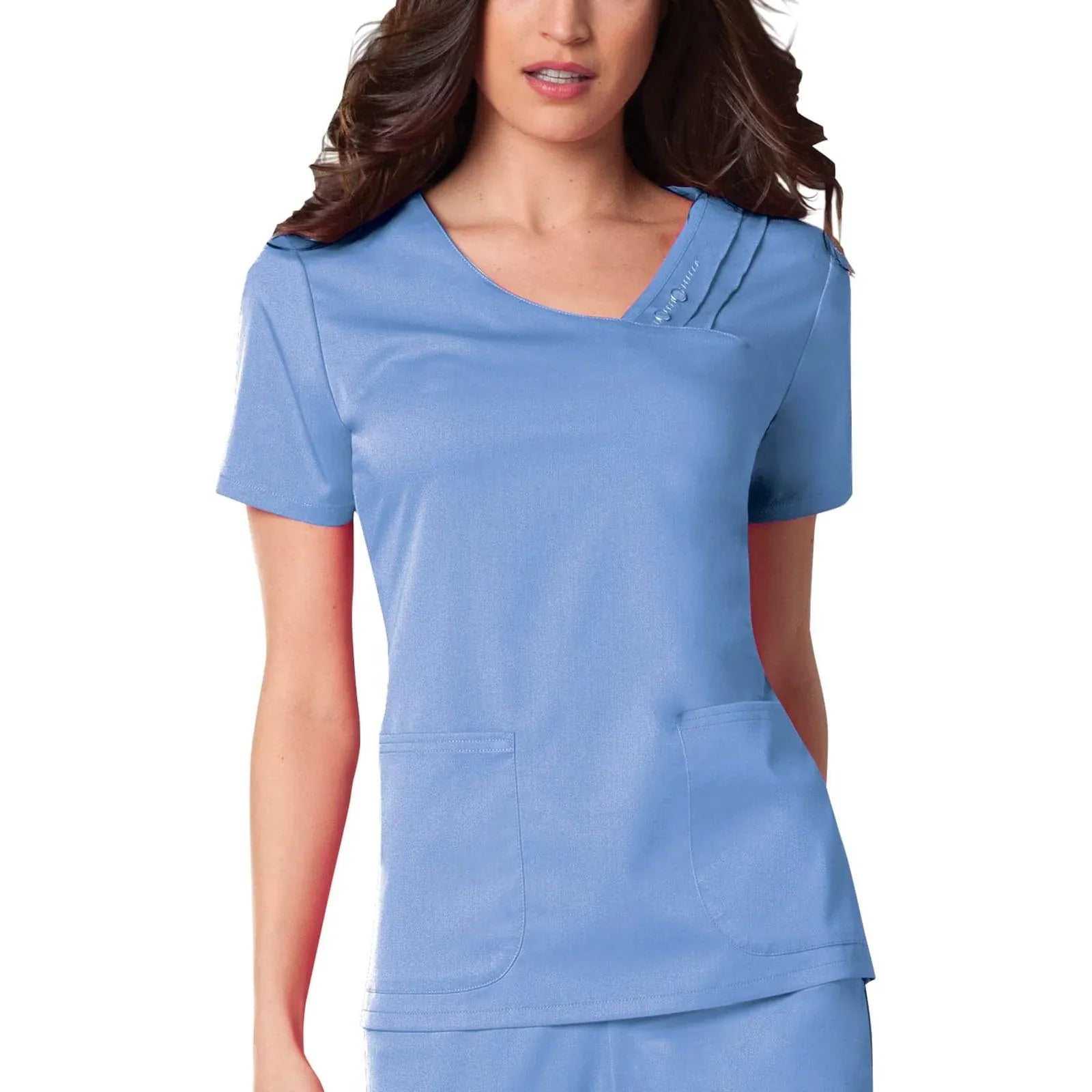 Cherokee Scrubs Top XS Cherokee Luxe 1999 Scrubs Top Womens Ciel Blue