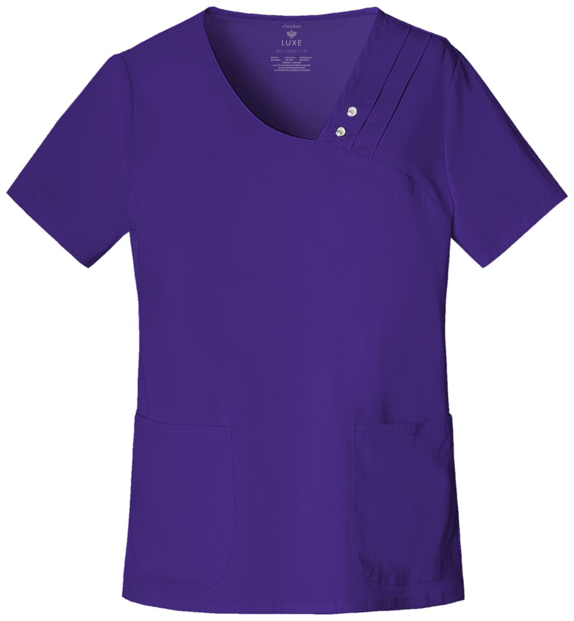 Cherokee Scrubs Top XS Cherokee Luxe 1999 Scrubs Top Womens Nu-Grape