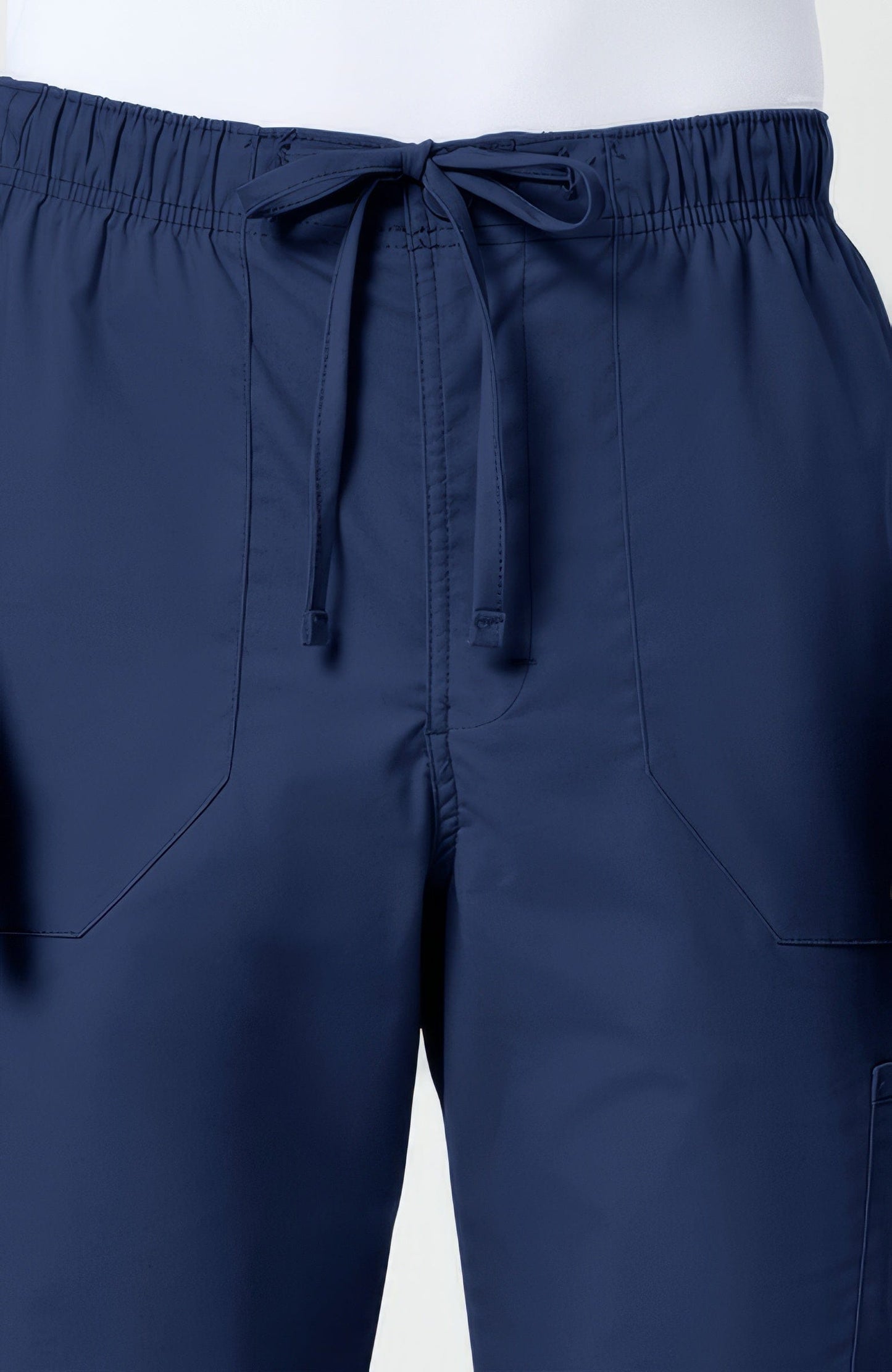 Cherokee WW190 Navy XS - WW Professionals Mens Mens Tapered Leg Drawstring Cargo - NAV