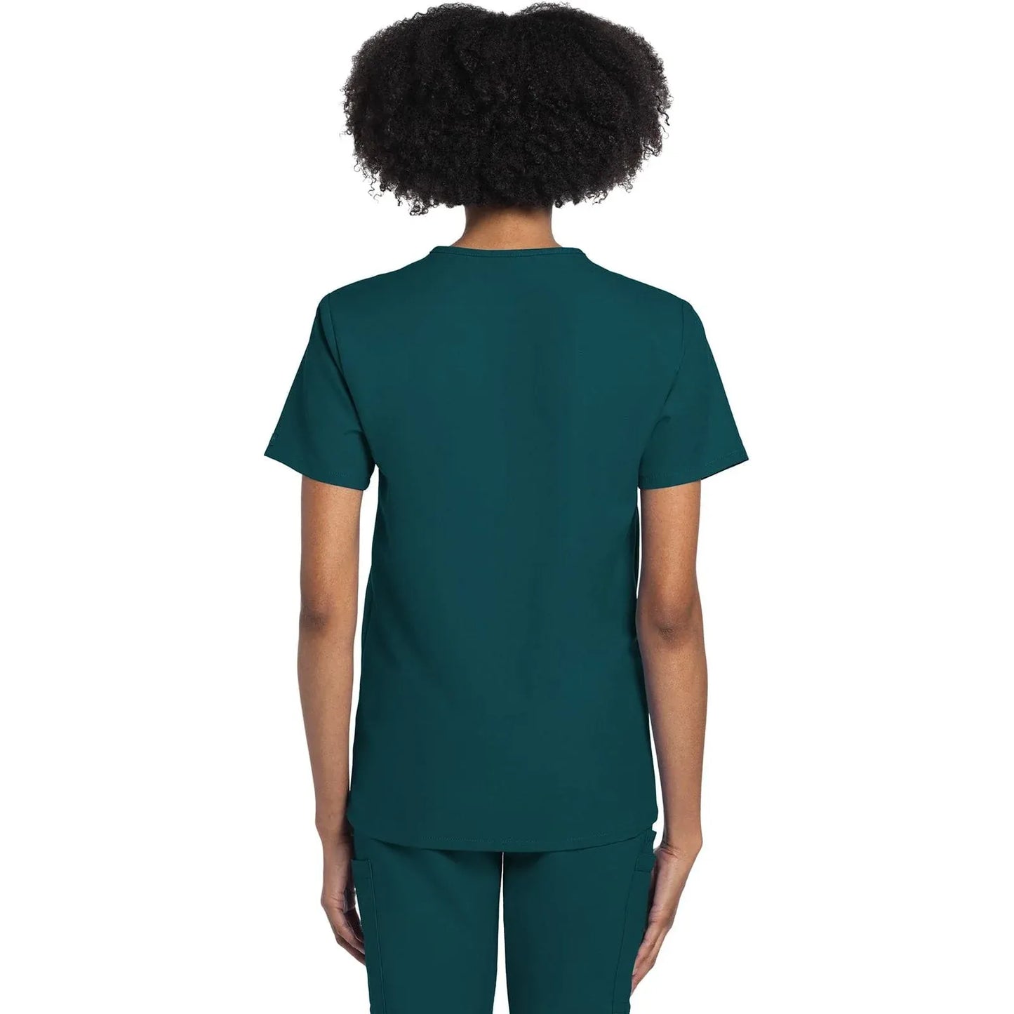 Cherokee Original Ultra CK778A Unisex V-Neck Top Unisex Top Caribbean Blue