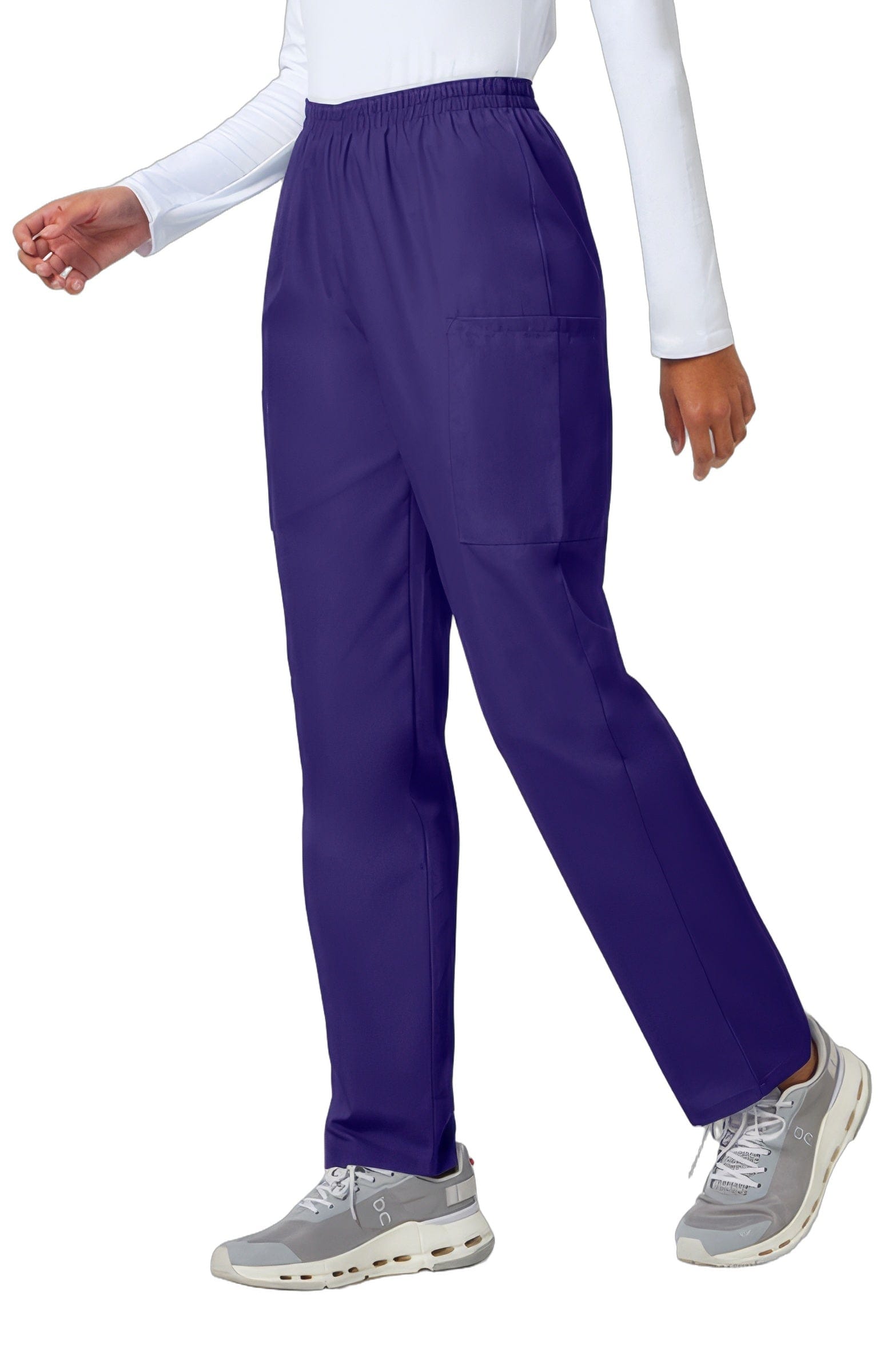 Cherokee W.Wear Scrubs NaturalRise Pants Pull On Cargo Reg. Grape XXS - GRPW