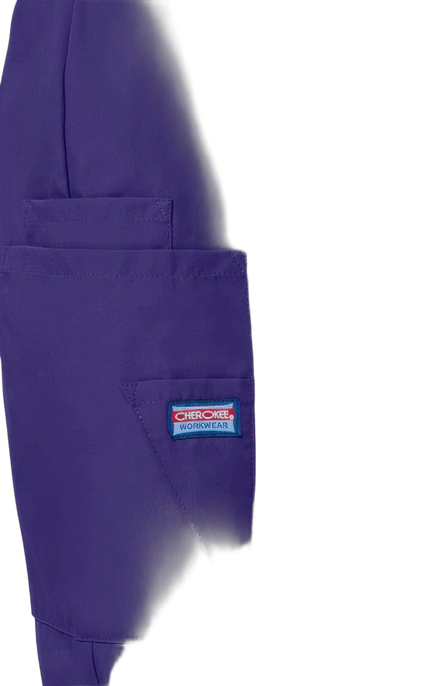 Cherokee Workwear 4200 Scrubs Pants Women's Natural Rise Tapered Pull-On Cargo Grape - GRPW