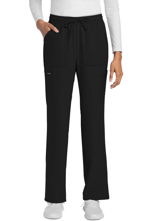Cherokee Scrubs Pants Cherokee Originals Ultra CK272A City Straight Leg Trouser Women Pant Black