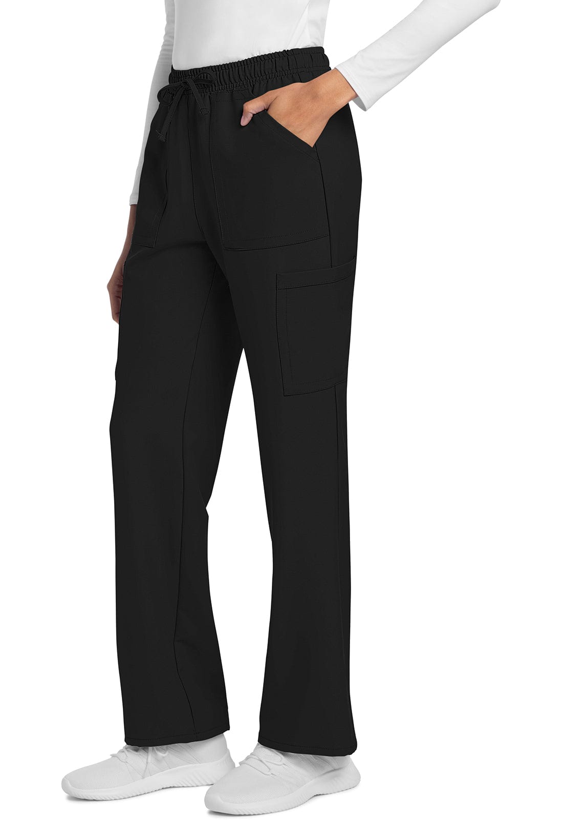 Cherokee Scrubs Pants 6XL Cherokee Originals Ultra CK272A City Straight Leg Trouser Women Pant Black