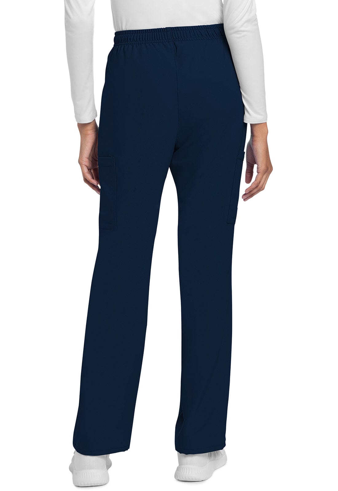 Cherokee Scrubs Pants Cherokee Originals Ultra CK272A City Straight Leg Trouser Women Scrubs Pant Navy