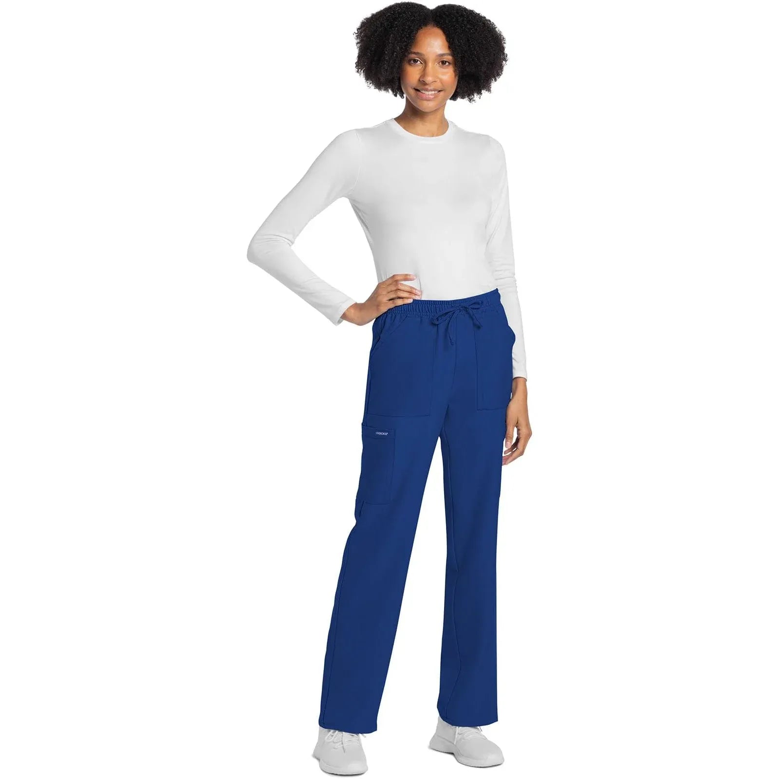 Cherokee Scrubs Pants Cherokee Originals Ultra CK272A City Straight Leg Women Scrubs Pant Galaxy Blue