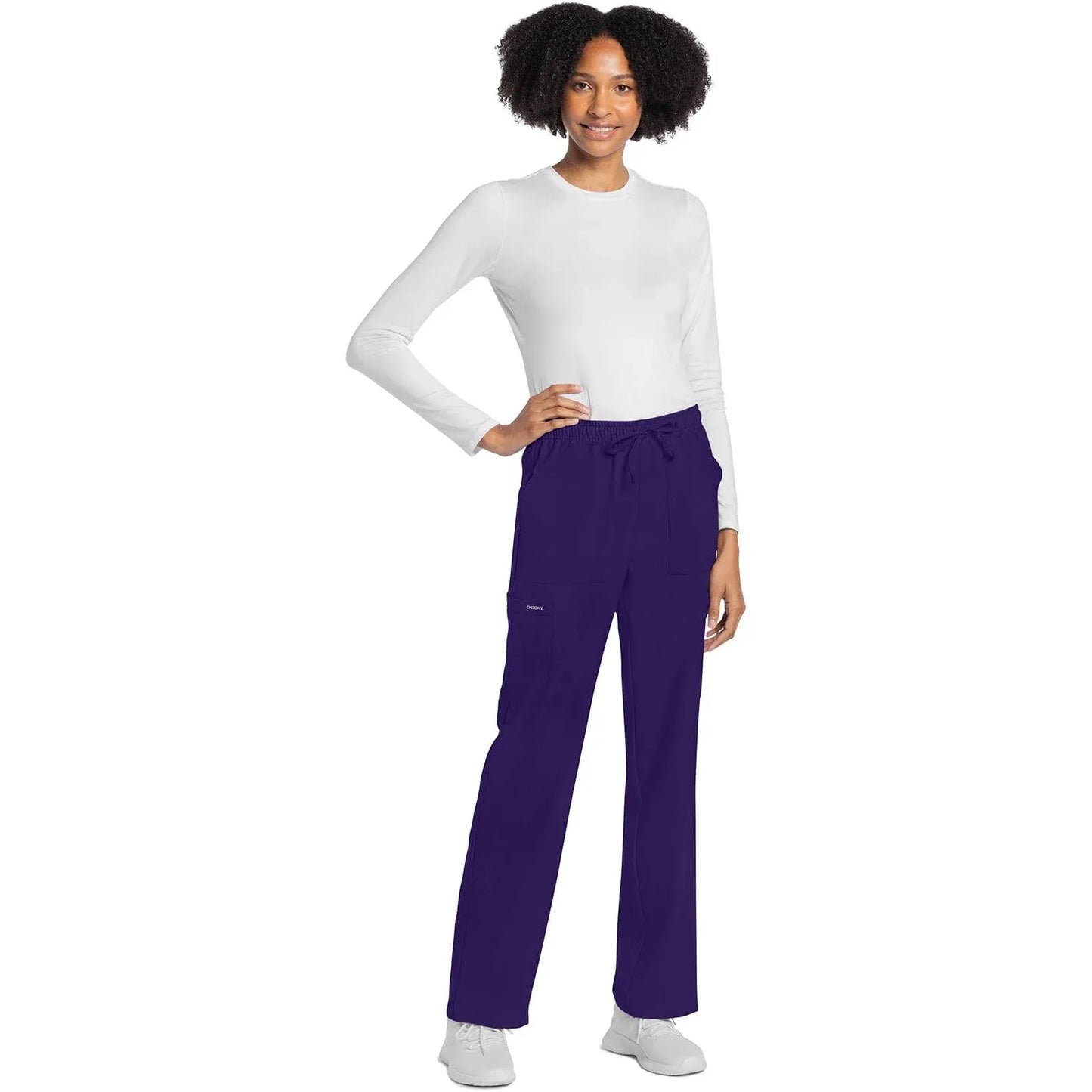 Cherokee Originals Ultra CK272A City Straight Leg Women Scrubs Pant Grape