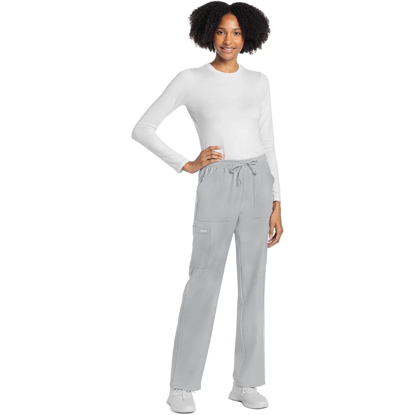Cherokee Originals Ultra CK272A City Straight Leg Women Scrubs Pant Grey
