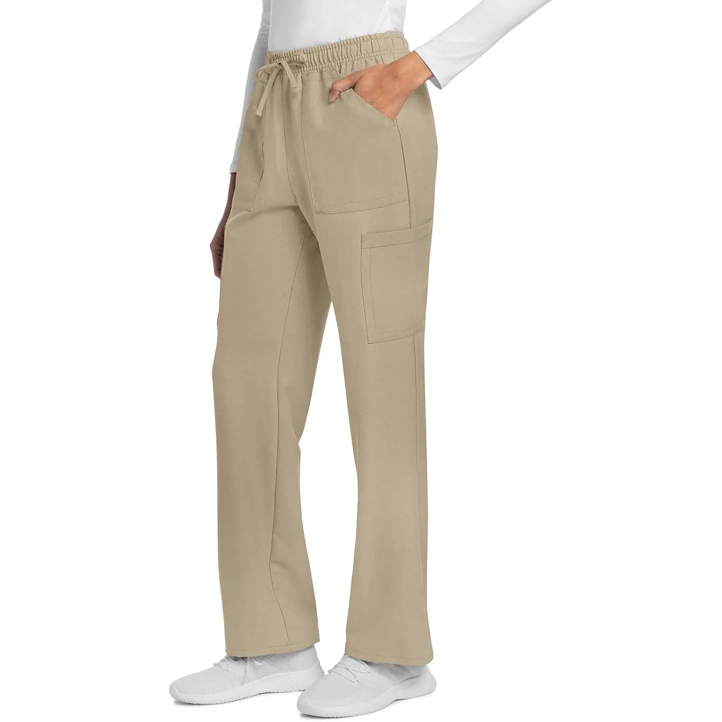 Cherokee Originals Ultra CK272A City Straight Leg Women Scrubs Pant Khaki