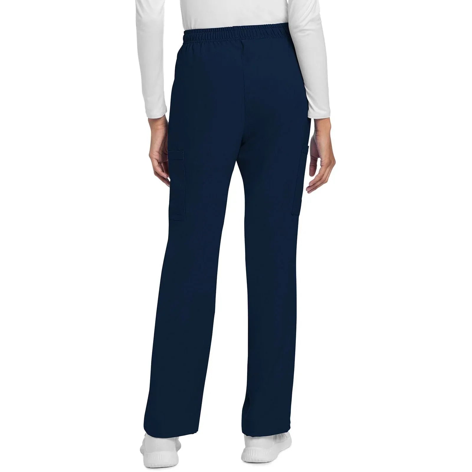 Cherokee Scrubs Pants Cherokee Originals Ultra CK272A City Straight Leg Trouser Women Scrubs Pant Navy