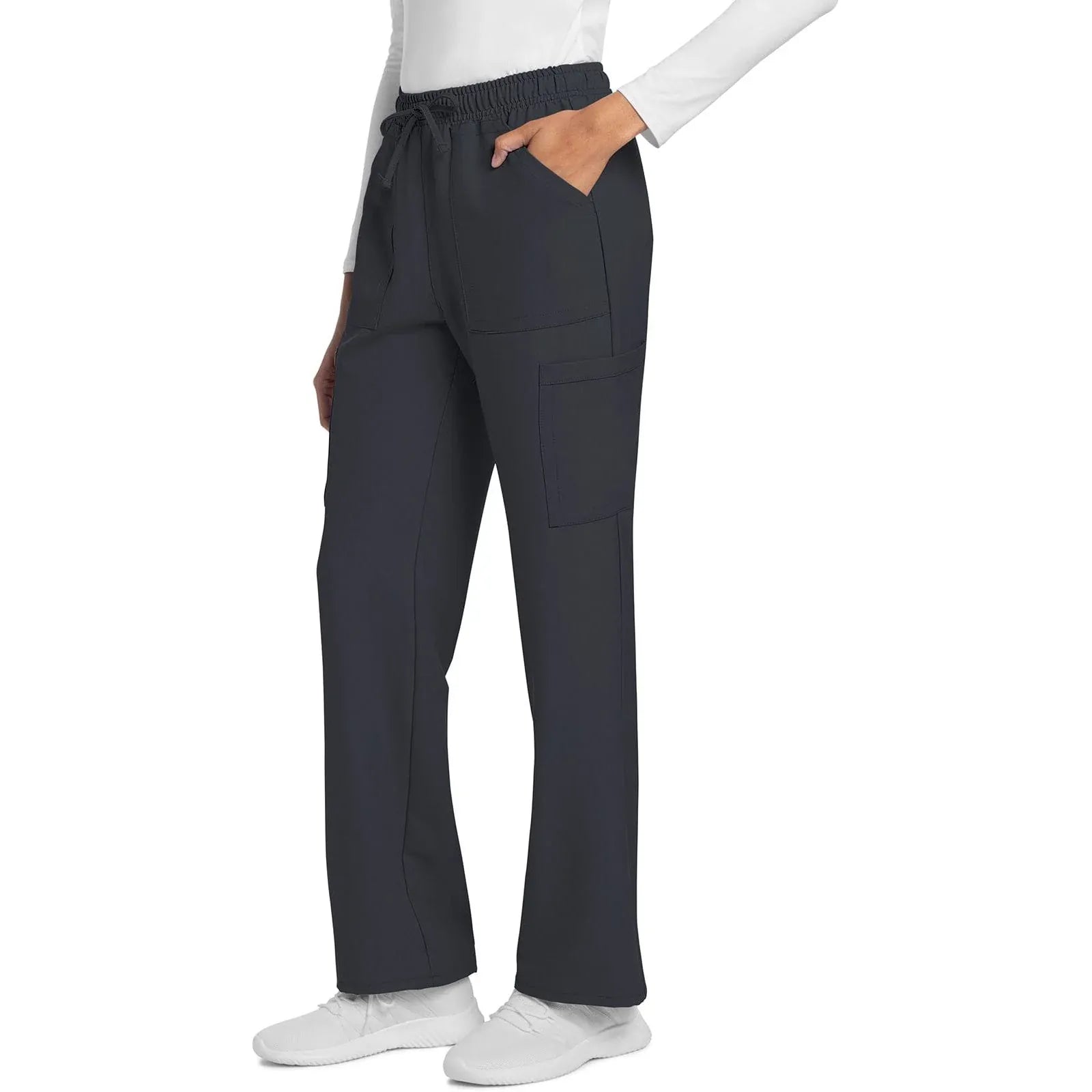 Cherokee Scrubs Pants Cherokee Originals Ultra CK272A City Straight Leg Women Scrubs Pant Pewter