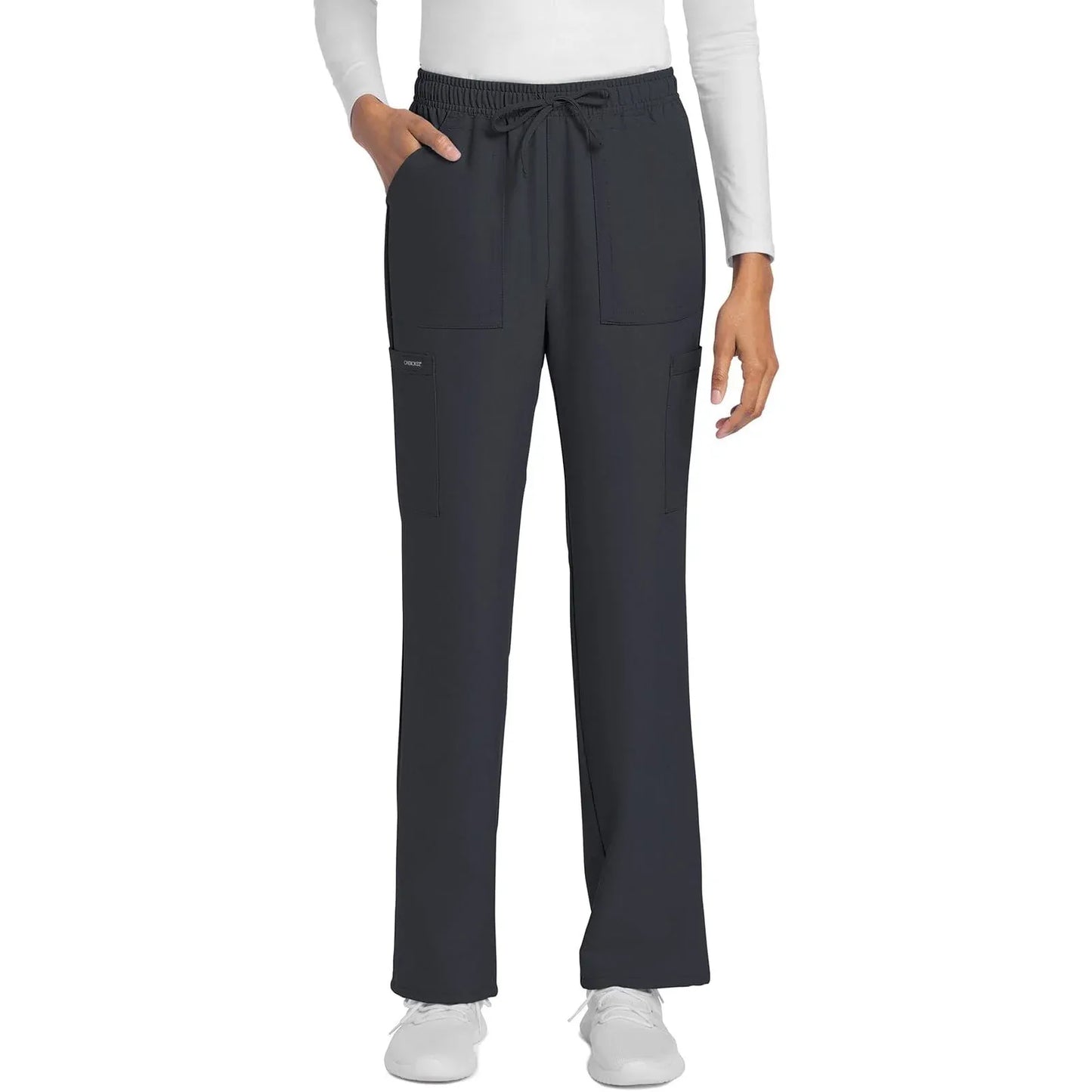 Cherokee Scrubs Pants Cherokee Originals Ultra CK272A City Straight Leg Women Scrubs Pant Pewter