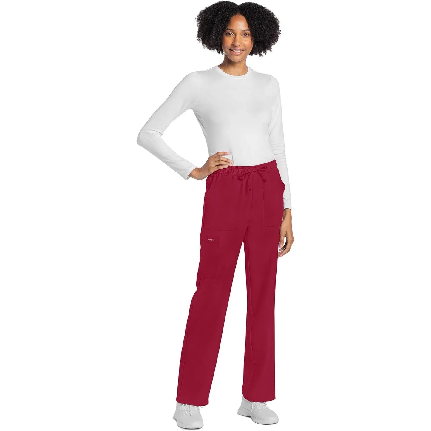 Cherokee Originals Ultra CK272A City Straight Leg Women Scrubs Pant Red