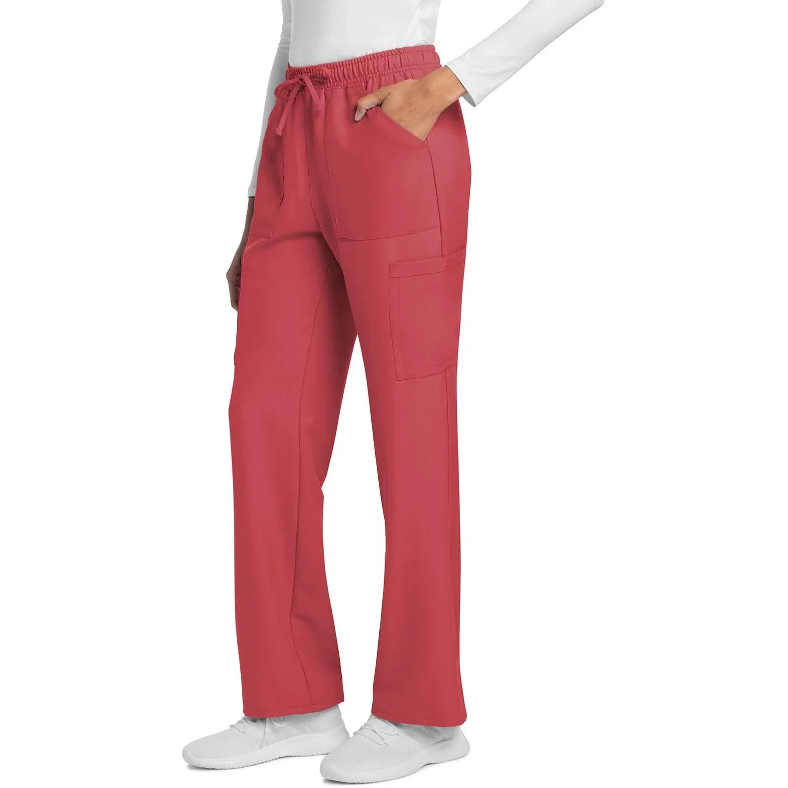 Cherokee Scrubs Pants Cherokee Originals Ultra CK272A City Straight Leg Women Scrubs Pant Spiced Coral