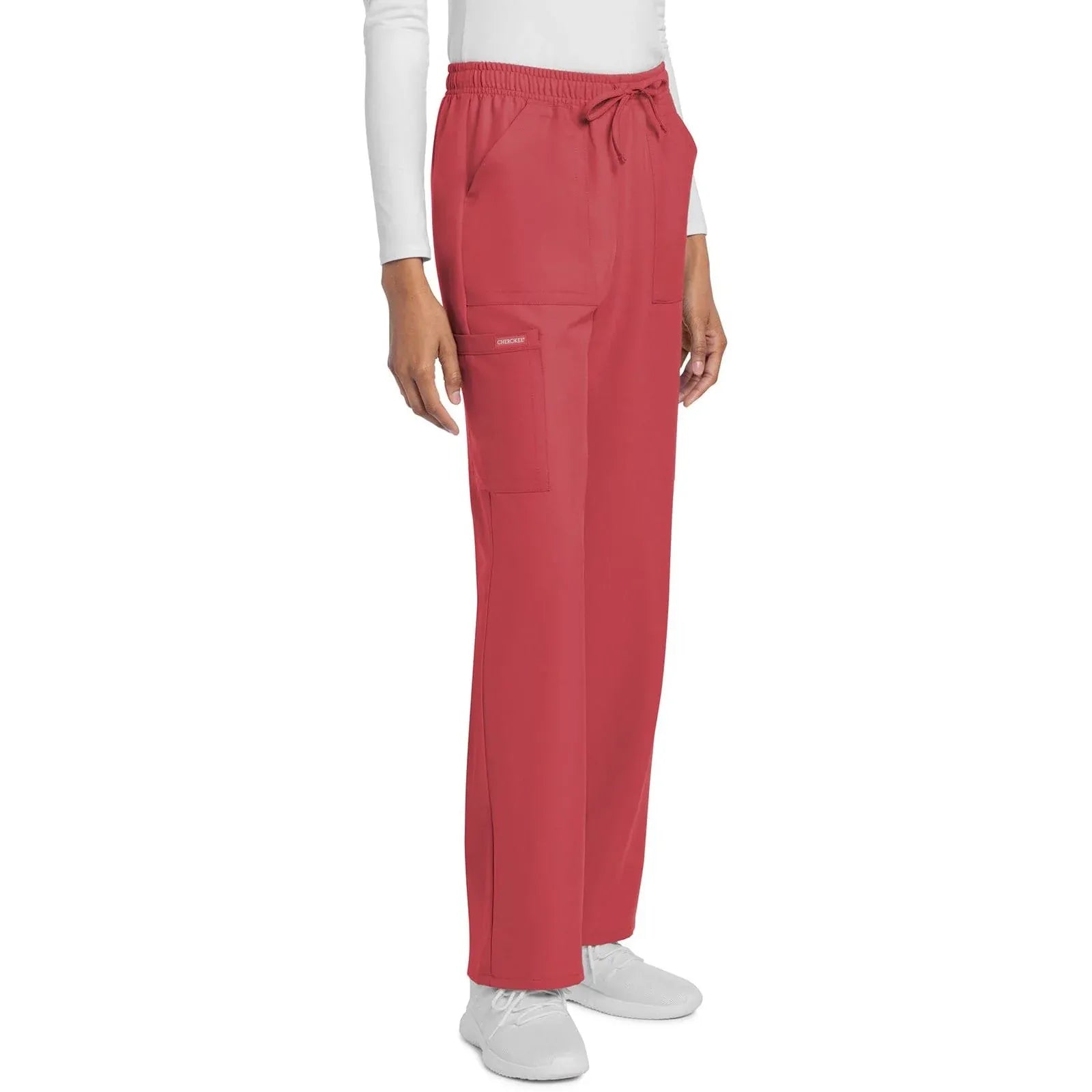 Cherokee Scrubs Pants Cherokee Originals Ultra CK272A City Straight Leg Women Scrubs Pant Spiced Coral