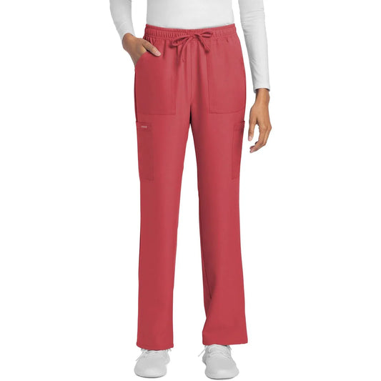 Cherokee Scrubs Pants 3XL Cherokee Originals Ultra CK272A City Straight Leg Women Scrubs Pant Spiced Coral