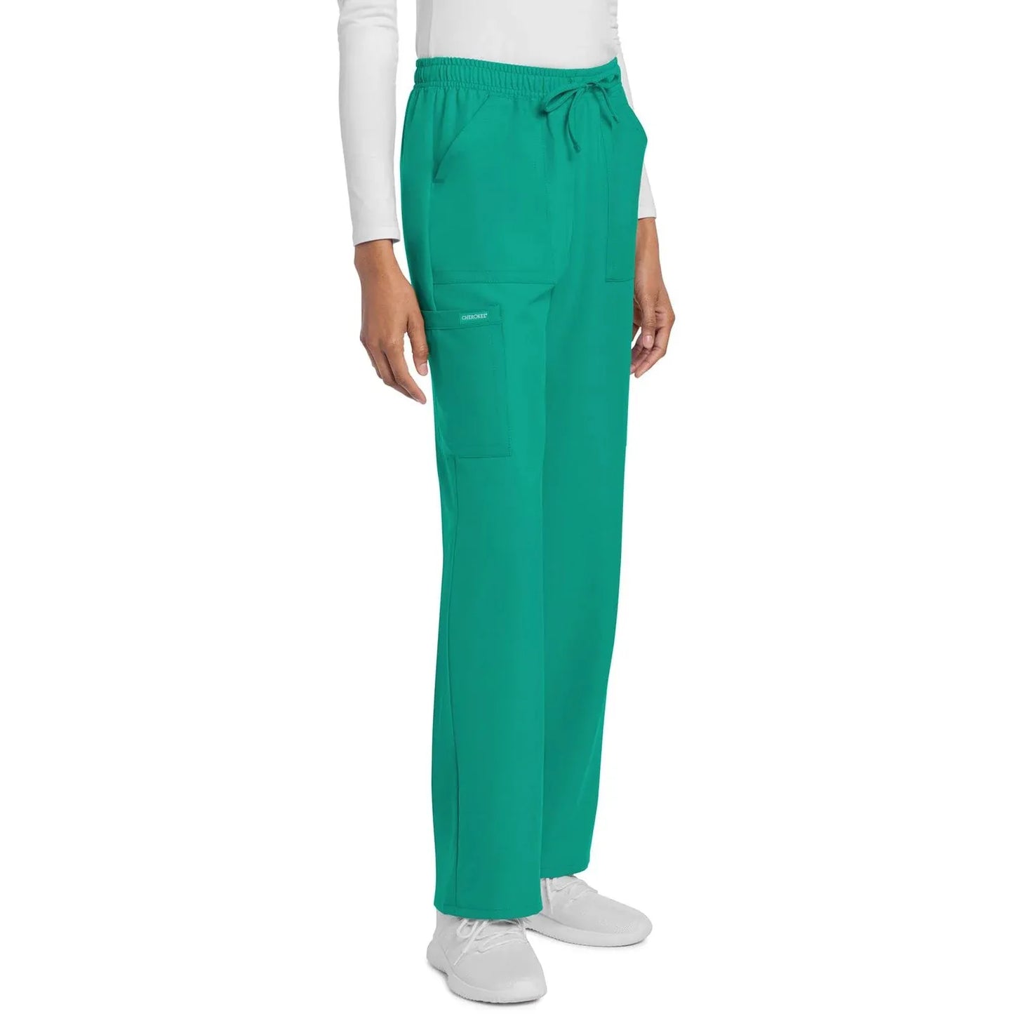 Cherokee Scrubs Pants Cherokee Originals Ultra CK272A City Straight Leg Women Scrubs Pant Teal Blue