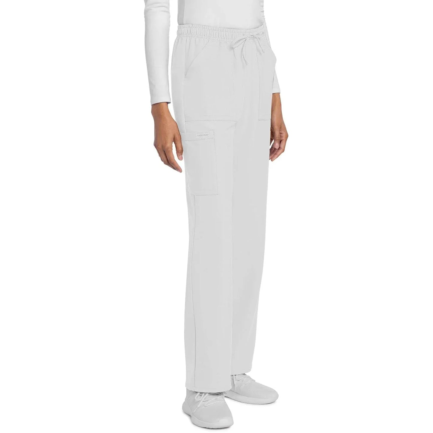 Cherokee Originals Ultra CK272A City Straight Leg Women Scrubs Pant White