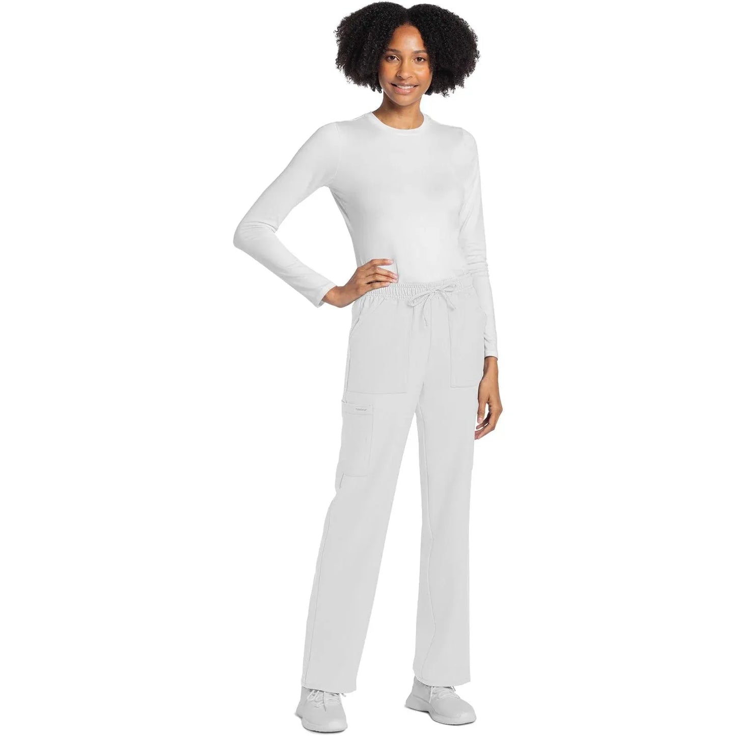 Cherokee Originals Ultra CK272A City Straight Leg Women Scrubs Pant White