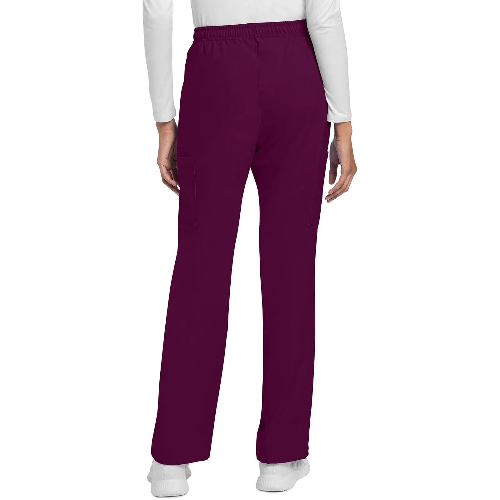 Cherokee Scrubs Pants Cherokee Originals Ultra CK272A City Straight Leg Women Scrubs Pant Wine