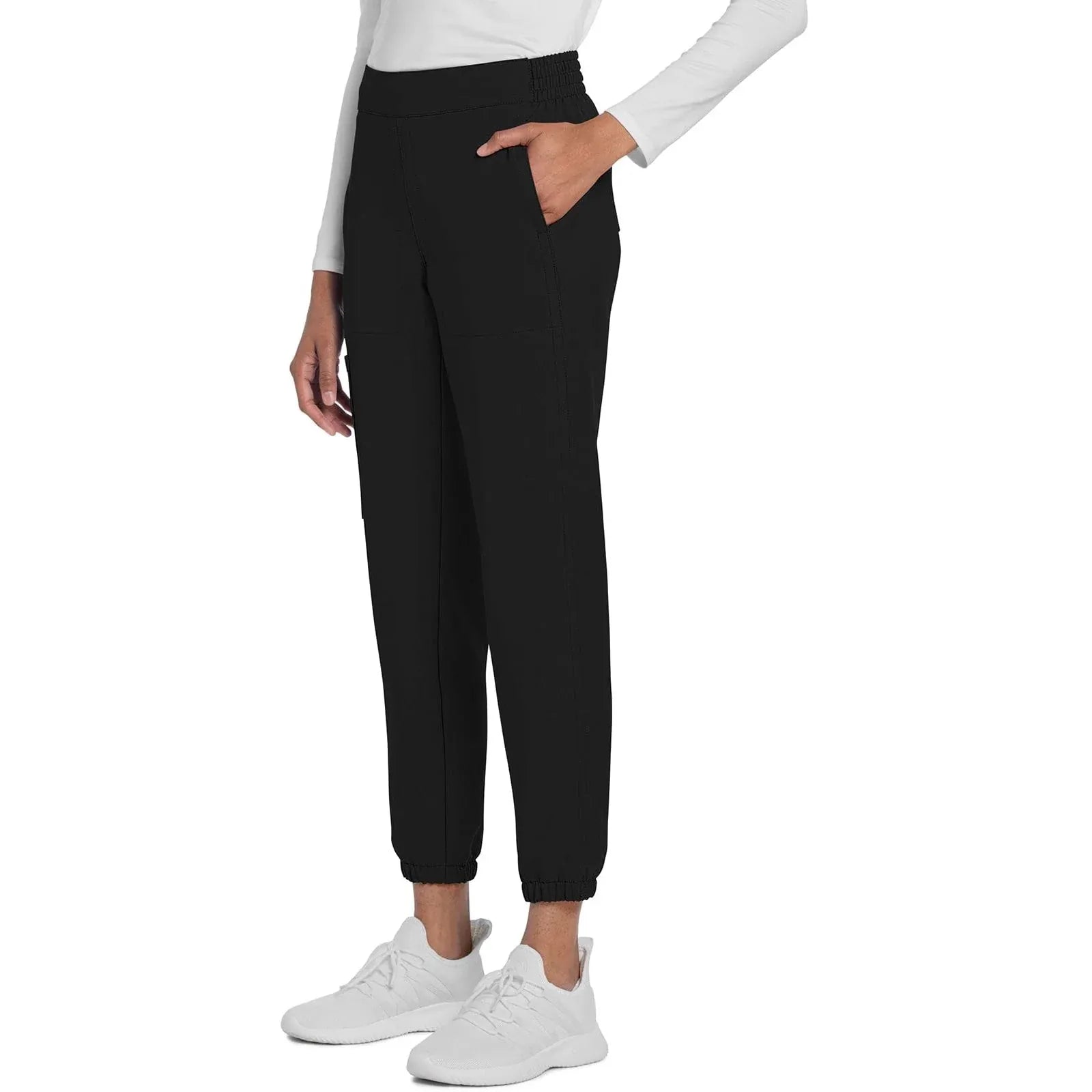 Cherokee Scrubs Pants Cherokee Originals Ultra CK273A Elevation Jogger Pant for Women Black