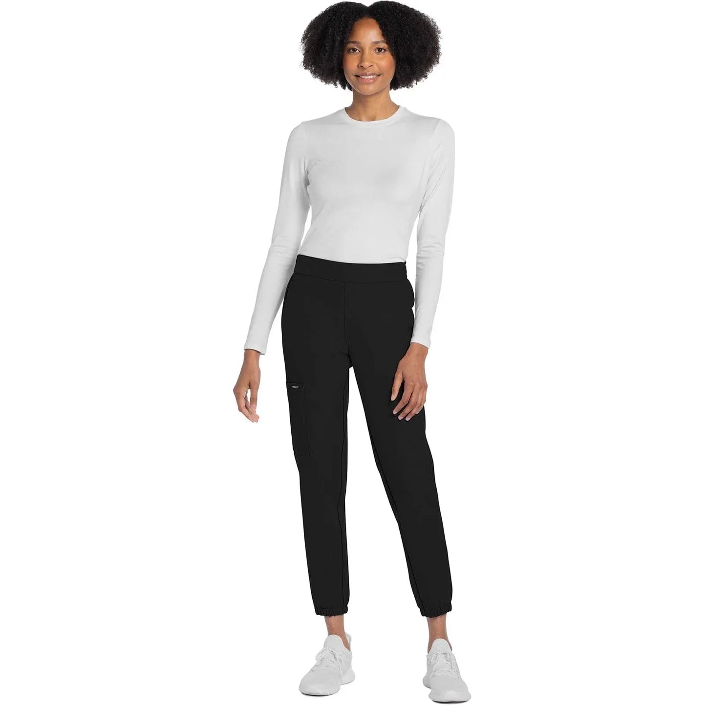 Cherokee Scrubs Pants Cherokee Originals Ultra CK273A Elevation Jogger Pant for Women Black