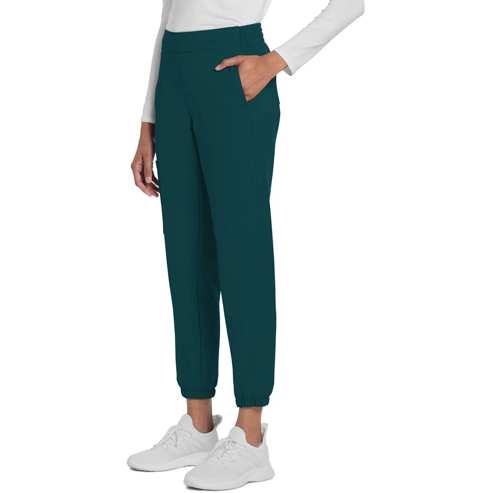 Cherokee Scrubs Pants Cherokee Originals Ultra CK273A Elevation Jogger Scrubs Pant for Women Caribbean Blue