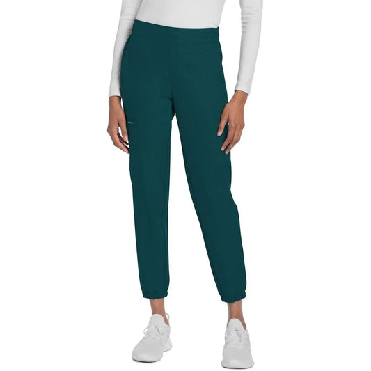 Cherokee Scrubs Pants Cherokee Originals Ultra CK273A Elevation Jogger Scrubs Pant for Women Caribbean Blue