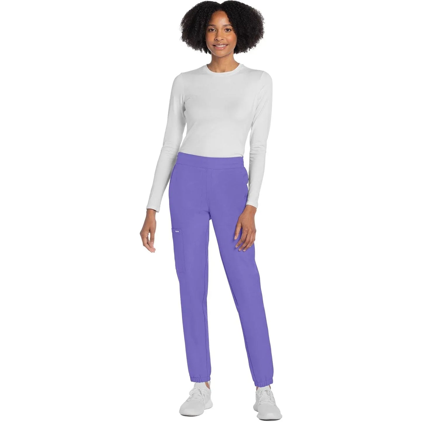Cherokee Originals Ultra CK273A Elevation Jogger Scrubs Pant for Women Electric Lavender