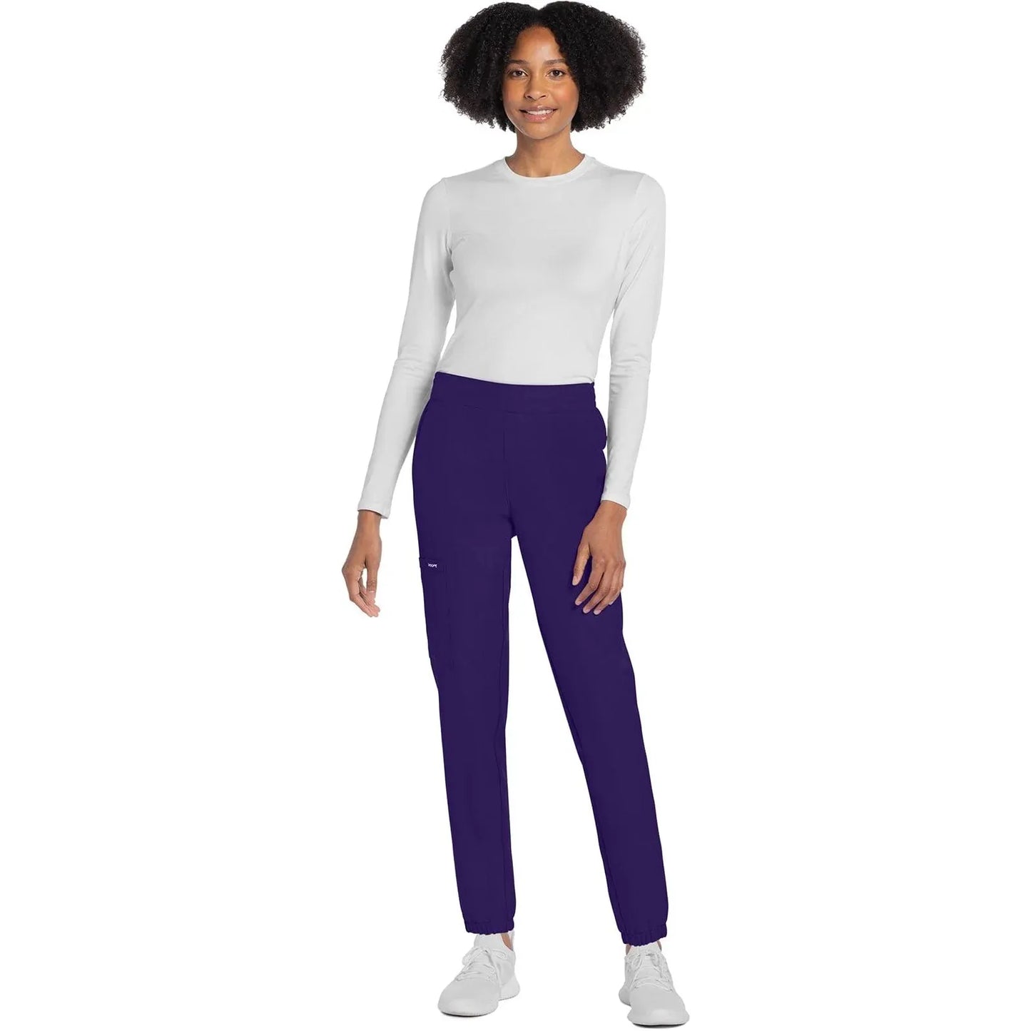 Cherokee Originals Ultra CK273A Elevation Jogger Scrubs Pant for Women Grape