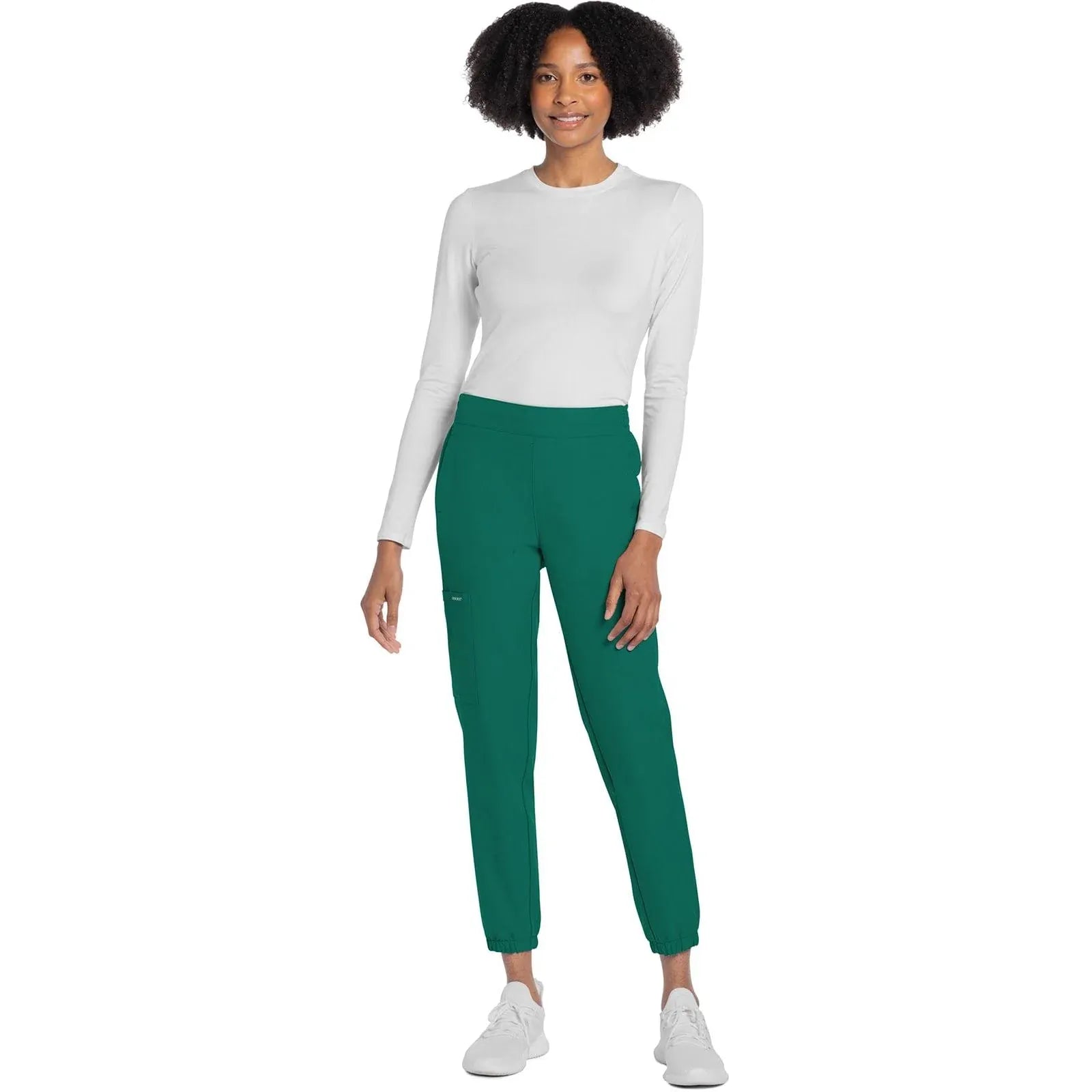 Cherokee Scrubs Pants Cherokee Originals Ultra CK273A Elevation Jogger Scrubs Pant for Women Hunter Green