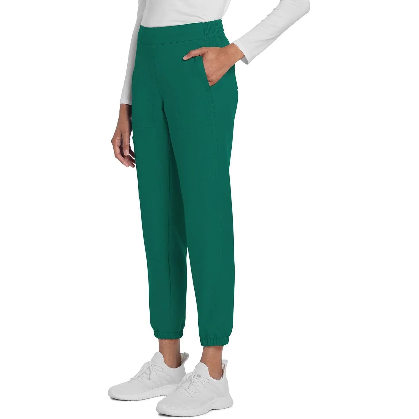 Cherokee Scrubs Pants Cherokee Originals Ultra CK273A Elevation Jogger Scrubs Pant for Women Hunter Green