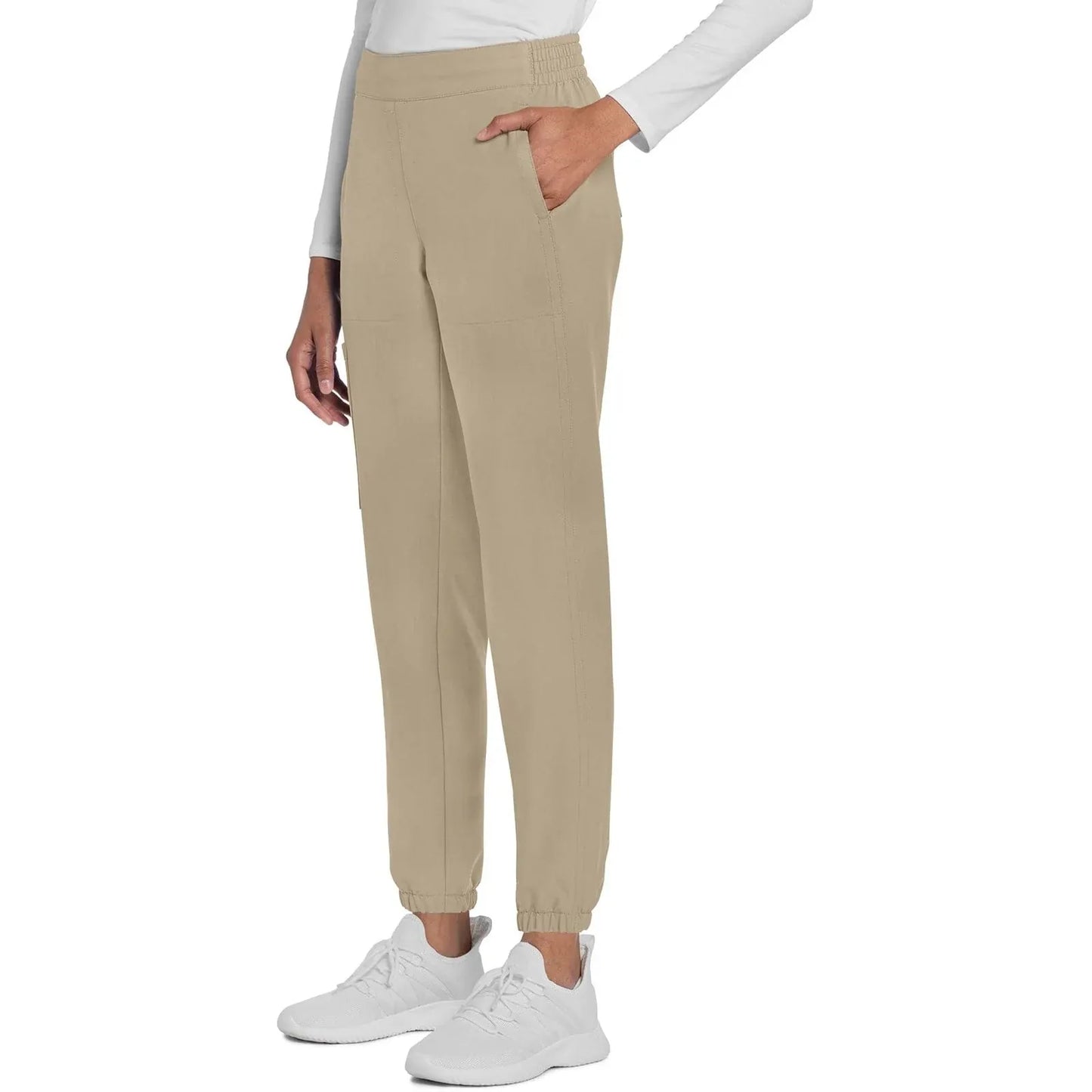Cherokee Originals Ultra CK273A Elevation Jogger Scrubs Pant for Women Khaki