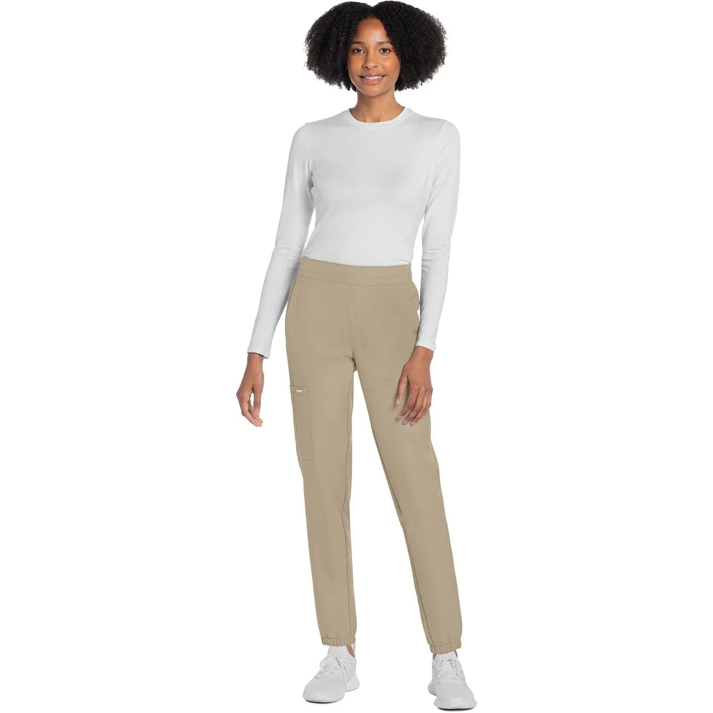 Cherokee Originals Ultra CK273A Elevation Jogger Scrubs Pant for Women Khaki