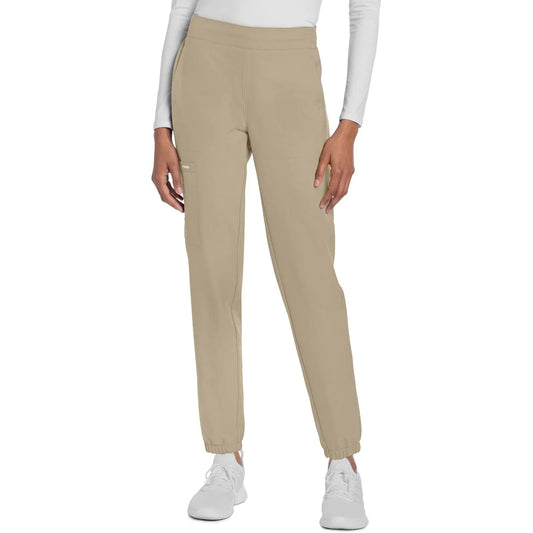 Cherokee Originals Ultra CK273A Elevation Jogger Scrubs Pant for Women Khaki