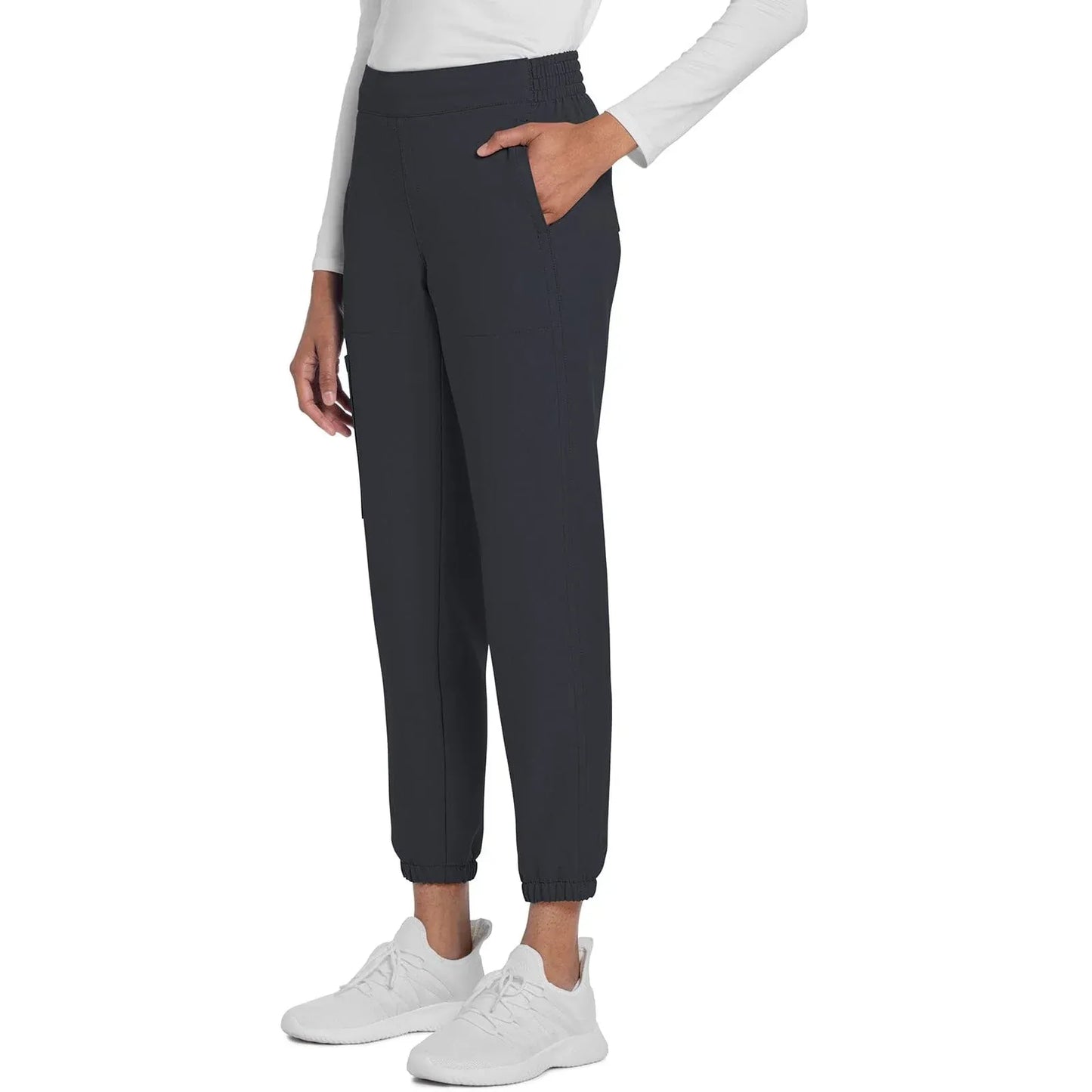 Cherokee Scrubs Pants Cherokee Originals Ultra CK273A Elevation Jogger Scrubs Pant for Women Pewter