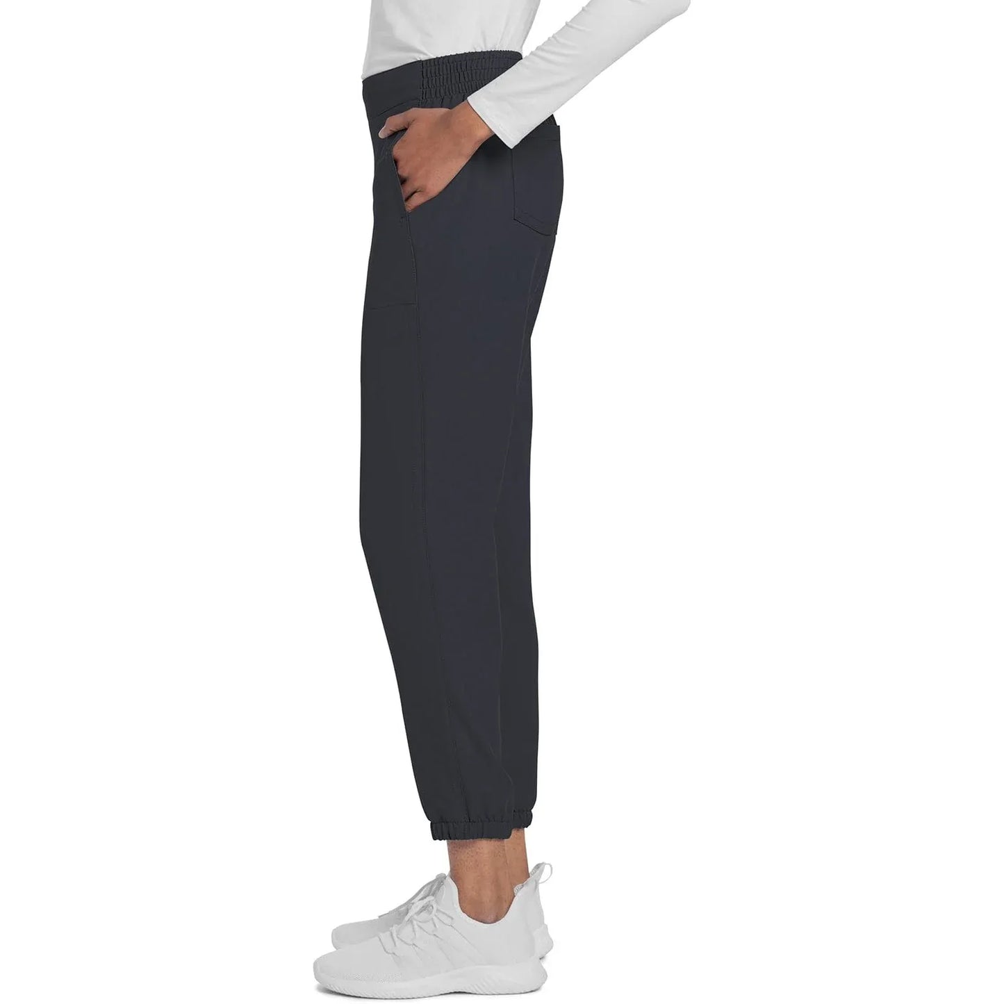 Cherokee Scrubs Pants Cherokee Originals Ultra CK273A Elevation Jogger Scrubs Pant for Women Pewter