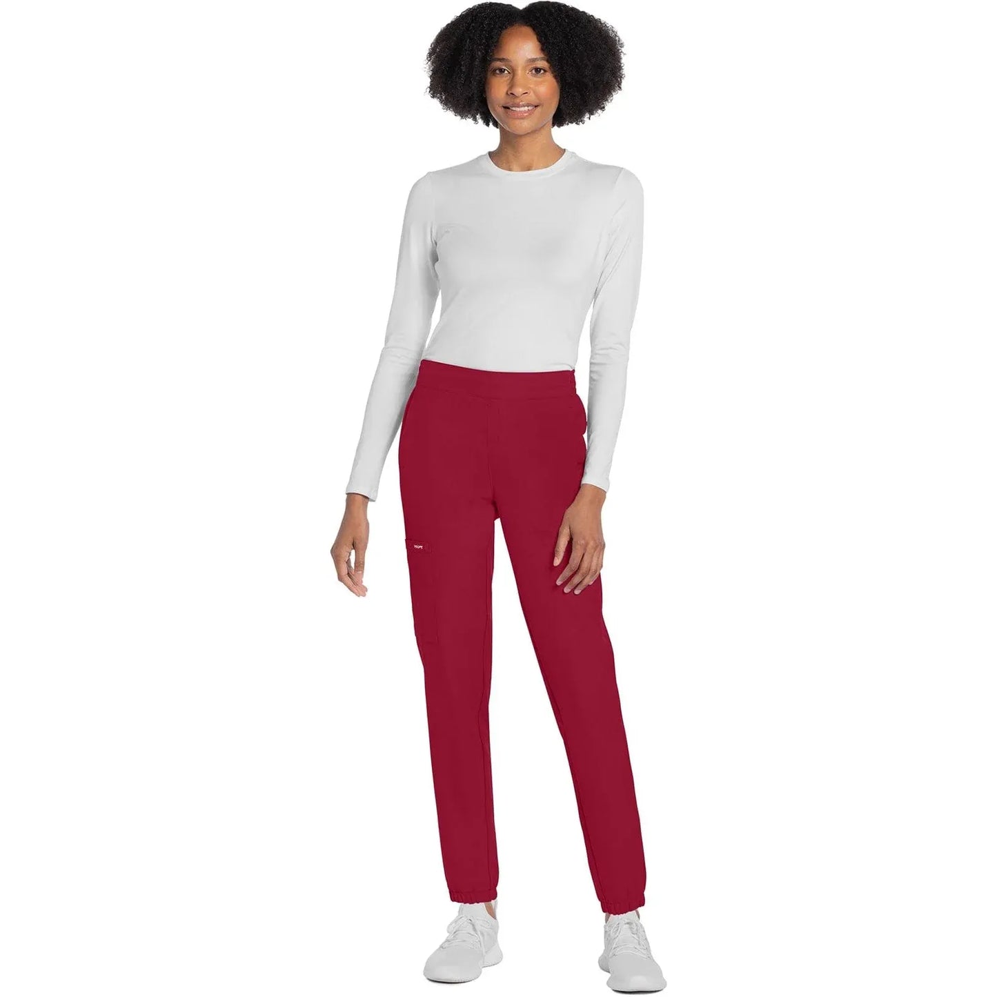 Cherokee Originals Ultra CK273A Elevation Jogger Scrubs Pant for Women Red