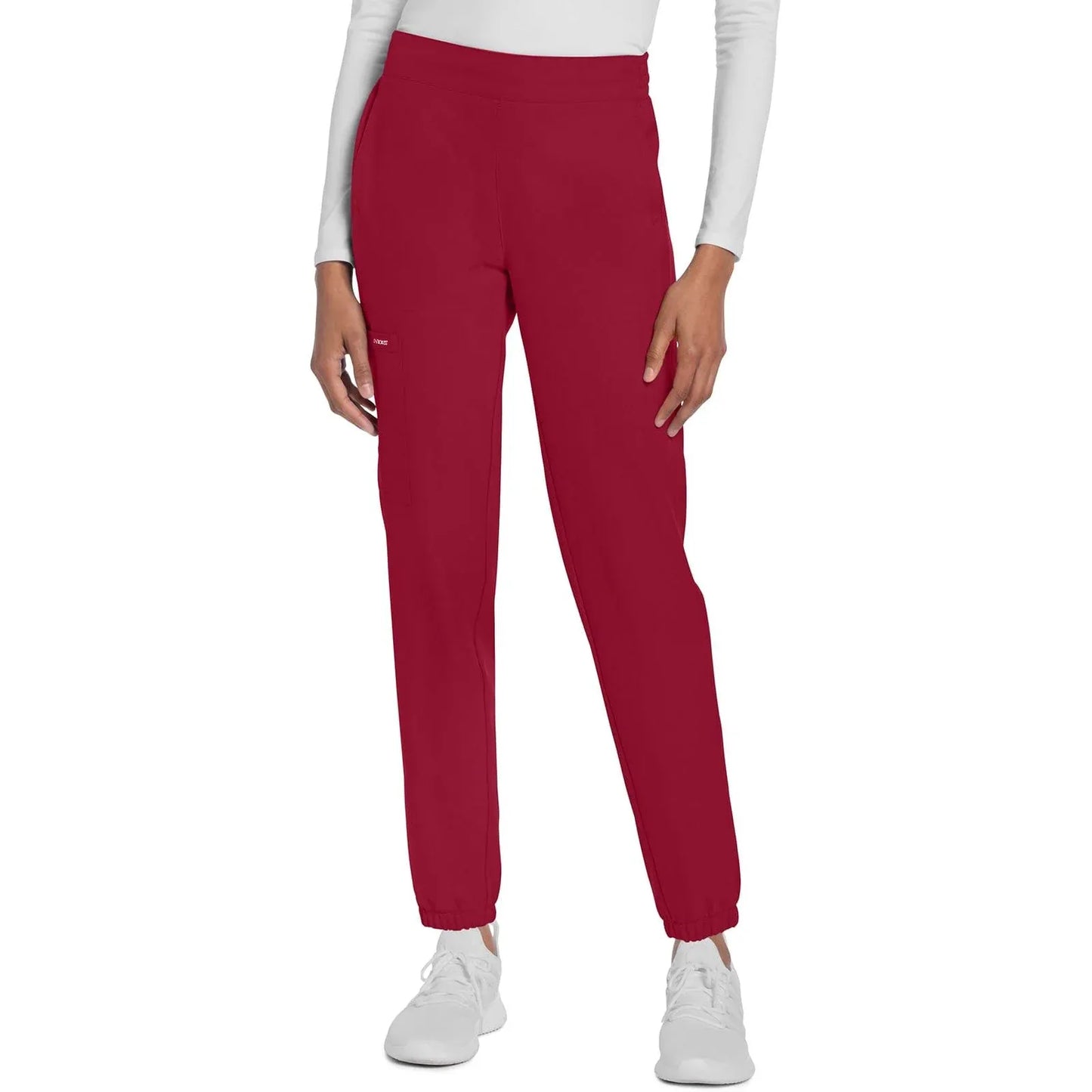Cherokee Originals Ultra CK273A Elevation Jogger Scrubs Pant for Women Red