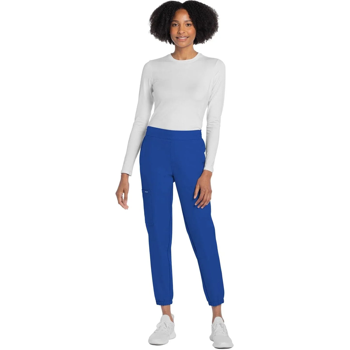 Cherokee Scrubs Pants Cherokee Originals Ultra CK273A Elevation Jogger Scrubs Pant for Women Royal Blue