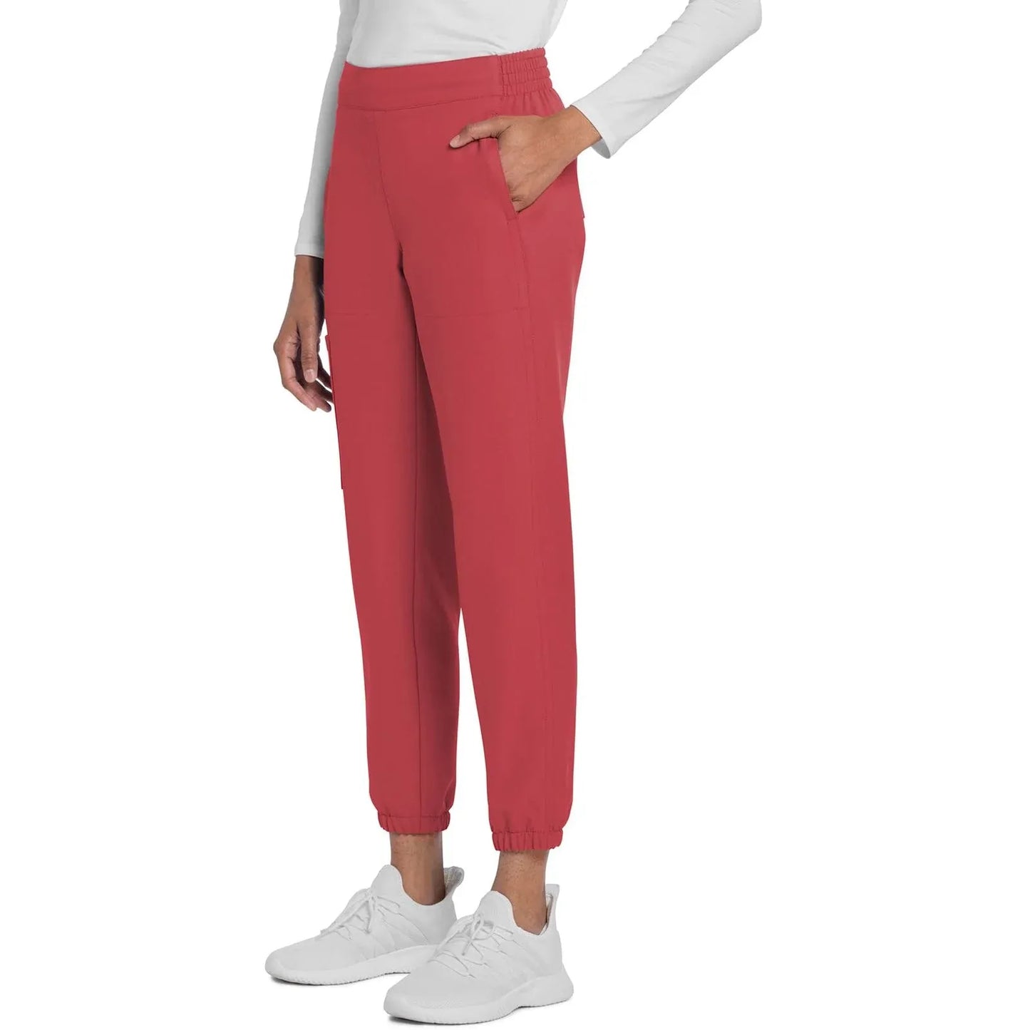 Cherokee Scrubs Pants Cherokee Originals Ultra CK273A Elevation Jogger Scrubs Pant for Women Spiced Coral
