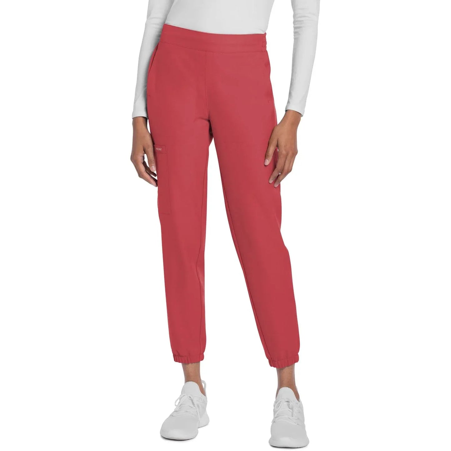 Cherokee Scrubs Pants S Cherokee Originals Ultra CK273A Elevation Jogger Scrubs Pant for Women Spiced Coral