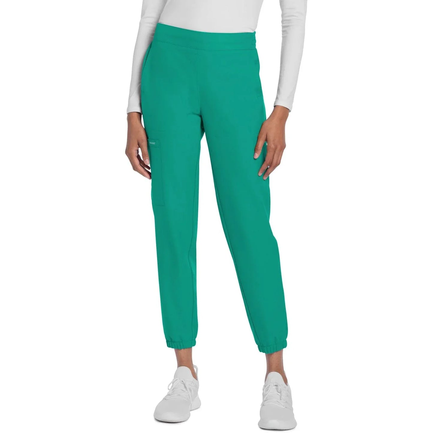 Cherokee Scrubs Pants M Cherokee Originals Ultra CK273A Elevation Jogger Scrubs Pant for Women Teal Blue