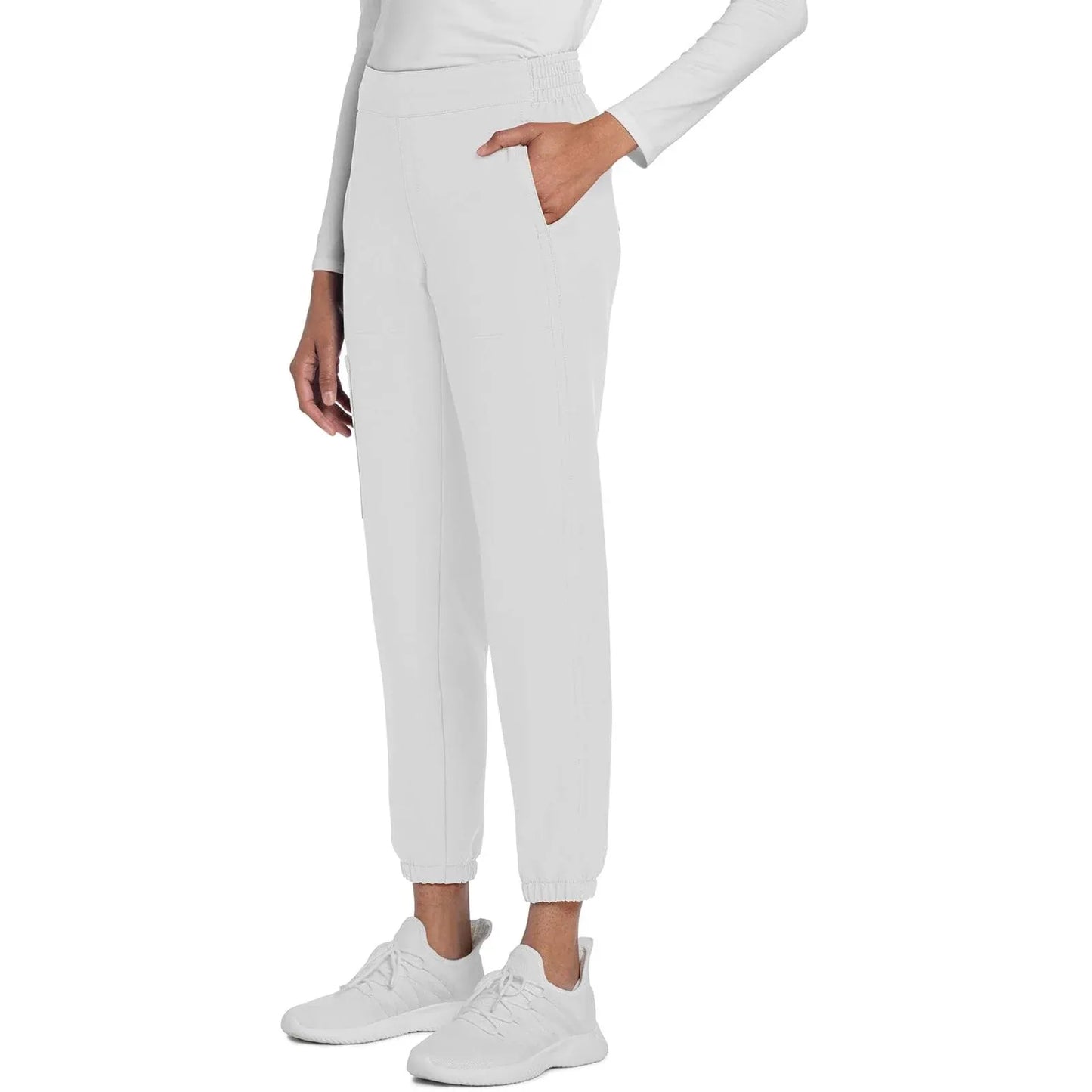 Cherokee Originals Ultra CK273A Elevation Jogger Scrubs Pant for Women White